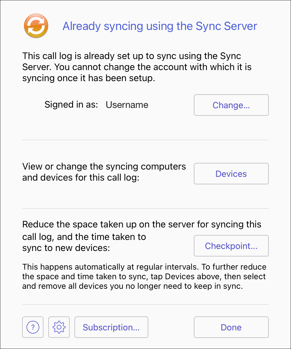 Sync settings image